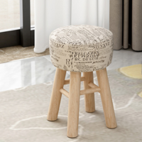 중국구매대행 추천 가정용 나무 작은 의자 라운드 의자 낮은 화장대 의자 